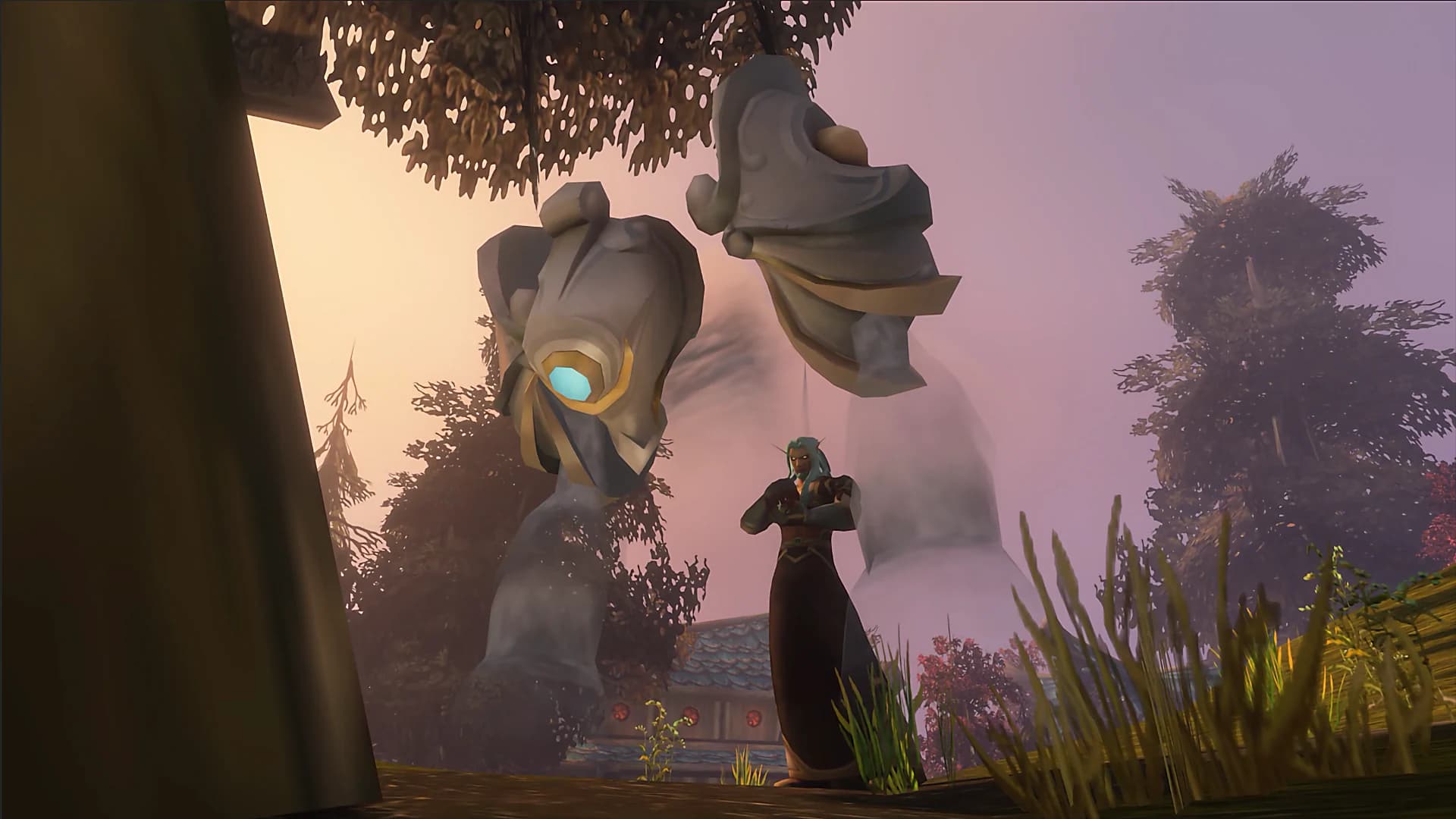 Dusk over a Skyborne watchtower