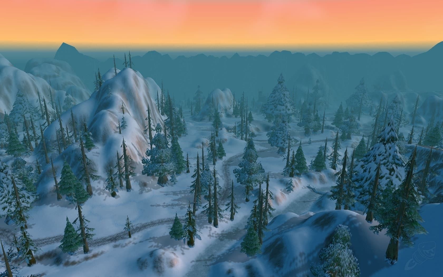 Snowy fir hills in Dun Morogh